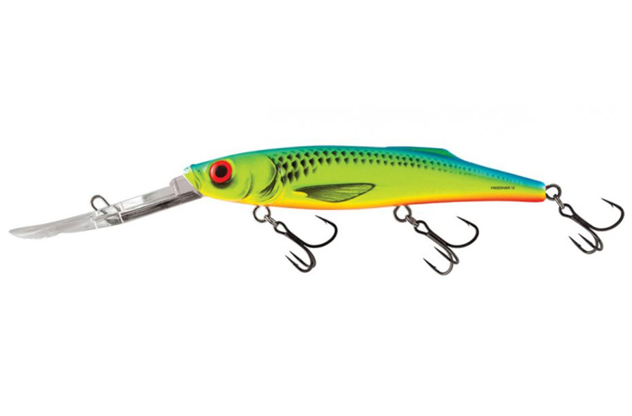 Salmo Freediver Chartreuse Blue Fl Sdr 12cm