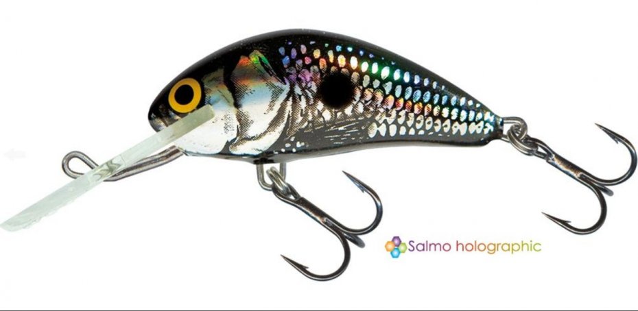 Salmo Hornet Black Silver Shad Sink 3.5cm