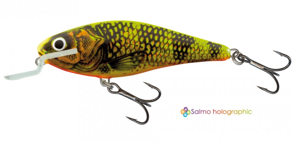 Salmo Executor Gold Fluo Perch Fl Sdr 7cm