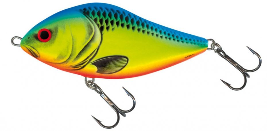 Salmo Slider Chartreuse Blue Sink 7cm