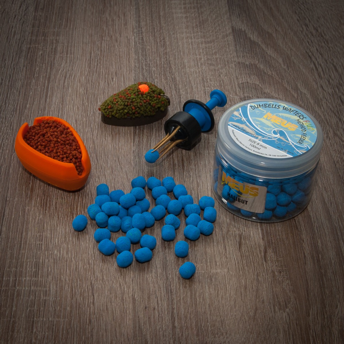Meus Dumbels fluo wafters halibut 100ml