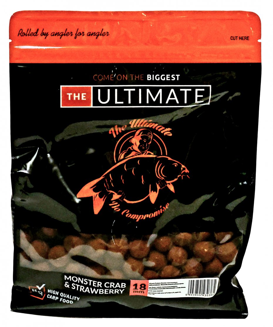Top Range Boilies Monster Crab Strawberry 20 Mm 1kg