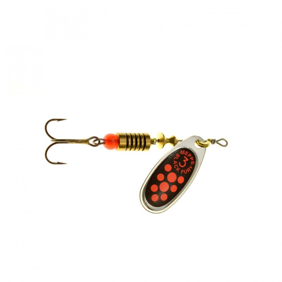 BLACK FURY MOUCHE srebrny / czerwone kropki 3