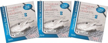 Mistrall Przypon Wire Leadres Titanium 11Kg/20cmroll/Duo