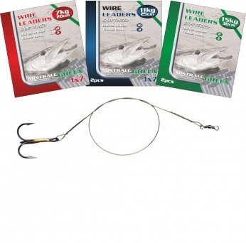 Mistrall Przypon Wire Leaders 1X7 Green 7Kg/20cmbarr/Treb