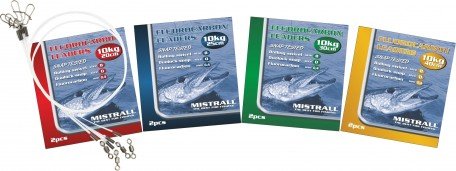 Mistrall Przypon Fluorocarbon 15Kg 40cm0.5mm Roll8/Dual1