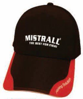 Mistrall Czapka Black Red Goratex