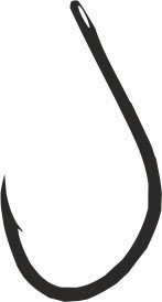 Hayabusa K1 Nr.06 Carp Hook Black Nic