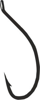 Hayabusa W1 Nr.06 Carp Hook Black Nic