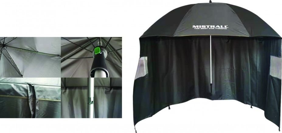 Parasol Mistrall 2.50m Pvc 6 Shalter