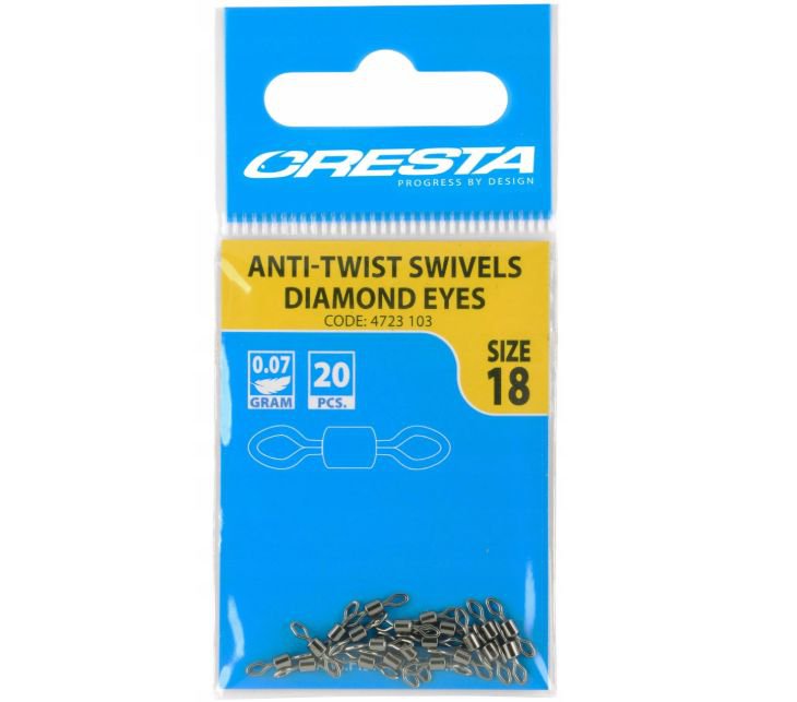 Rolling Swivels Diamond Eyes #22