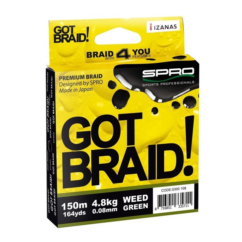 Spro Got Braid 0.08mm 150m zielona