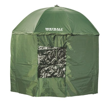 Mistrall Parasol 2.50M Pvc 8 Shalter 3 Win Full Green
