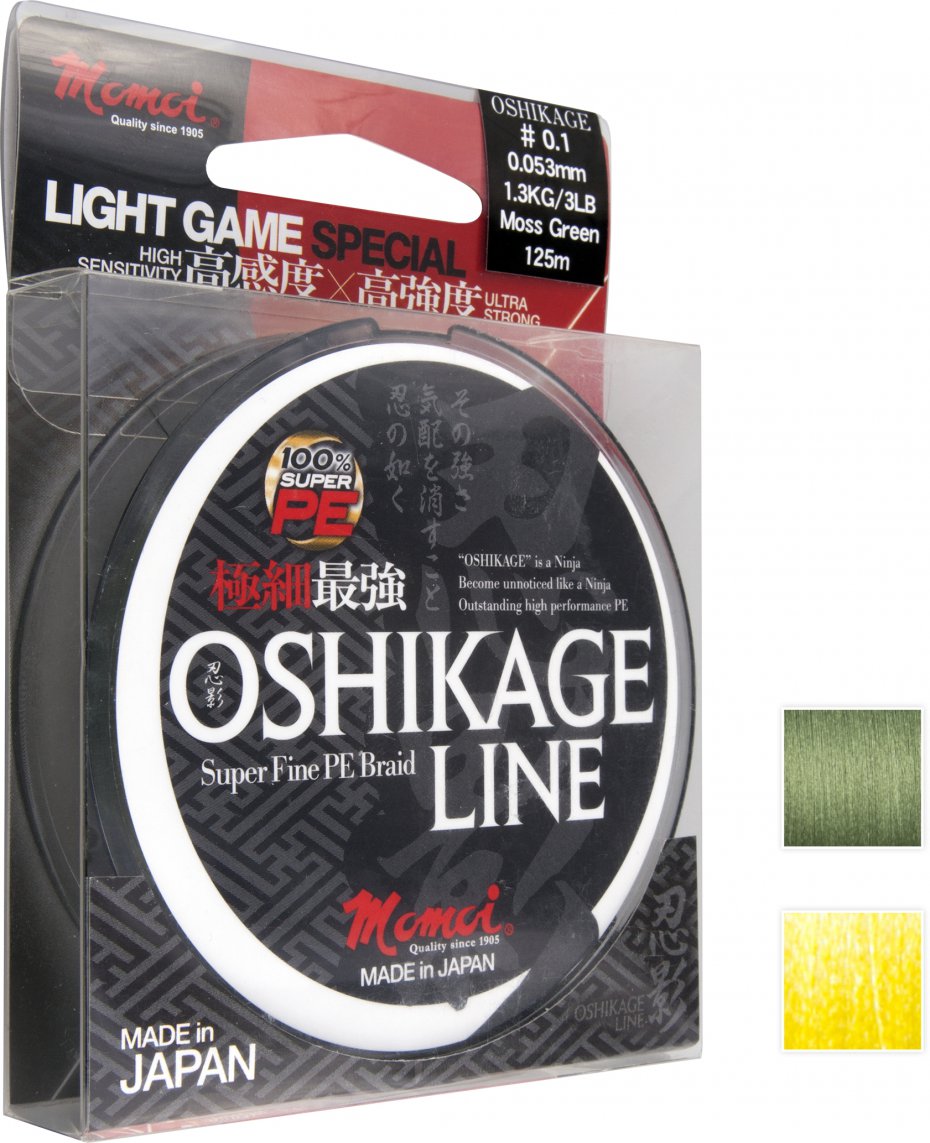 Dragon Momoi Oshikage 0.10g 125m 0.053mm Zielona