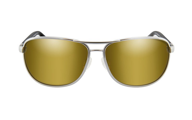 Wiley X Klein Polarized Gold Mirror Amber Lens Frame Gunme — zdjęcie 4
