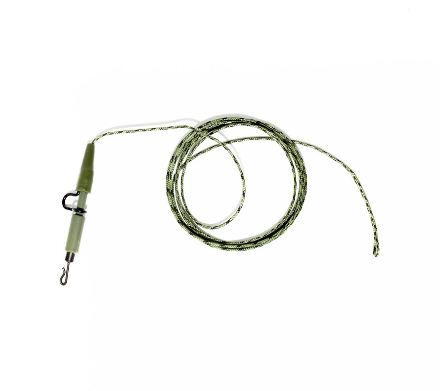 Zestaw z leadcorem i mocnym klipsem 45lbs/100cm -zielony