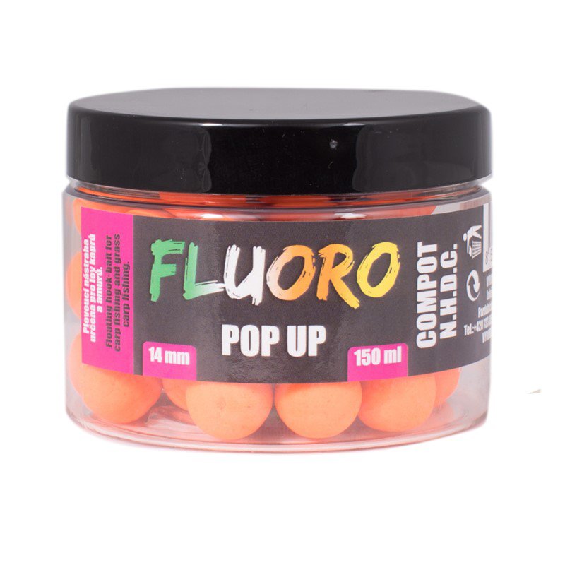 Boilies Pop-Up Fluoro Compot Nhdc 14mm 150ml