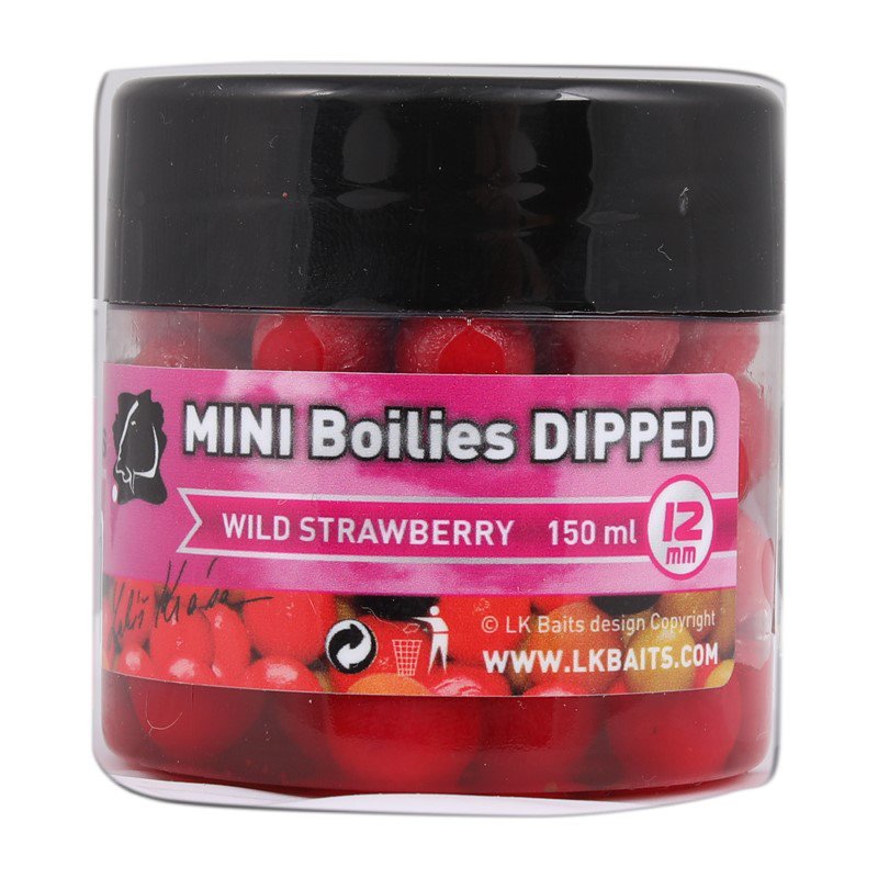LKMINI BOILIES IN DIP 12mm 150ml Wild Straw