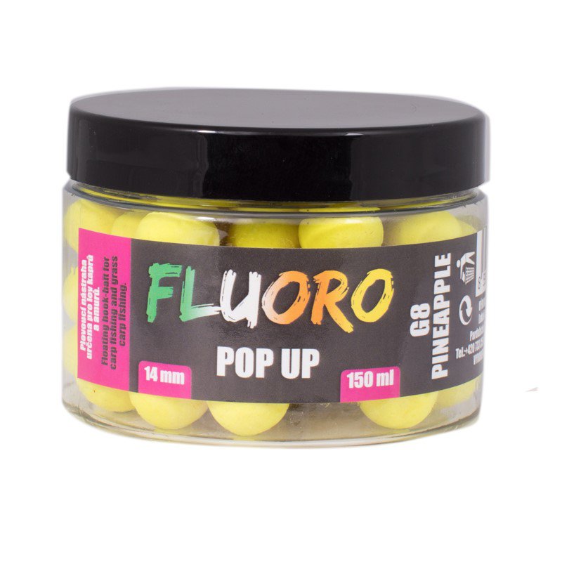 LKPOP UP FLUORO 14mm 150ml G8 Pineapple