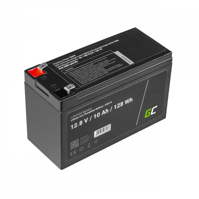 LiFePO4 12V 12.8V 10Ah