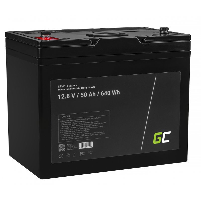 LiFePO4 12V 12.8V 50Ah