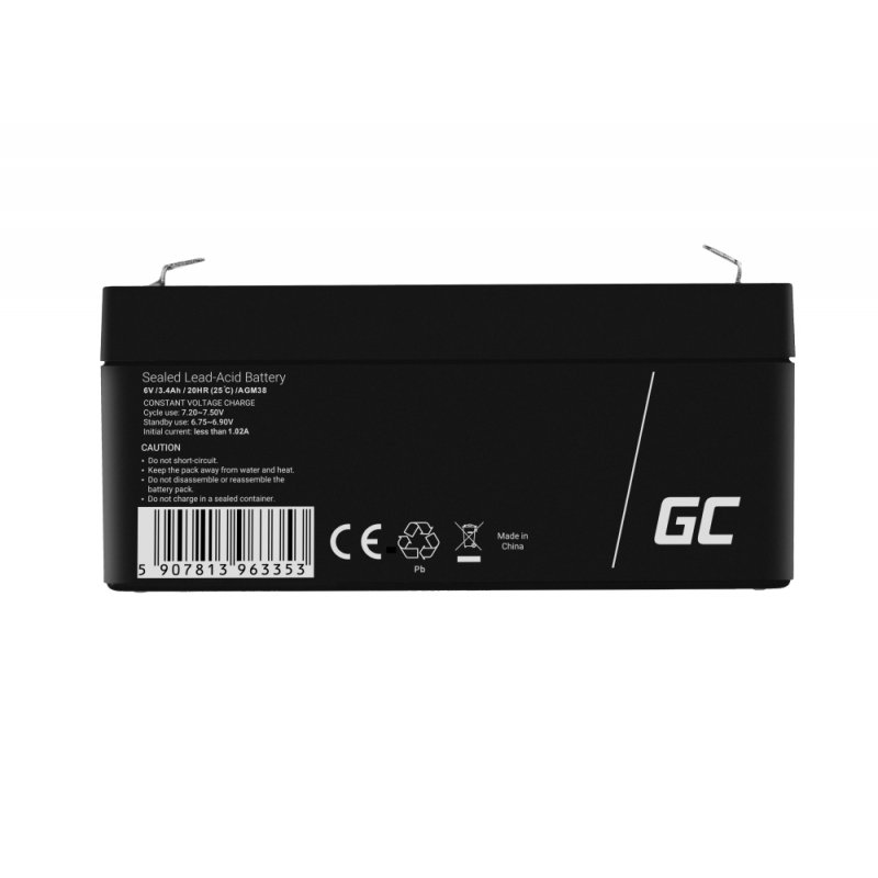 AGM VRLA 6V 3.4Ah