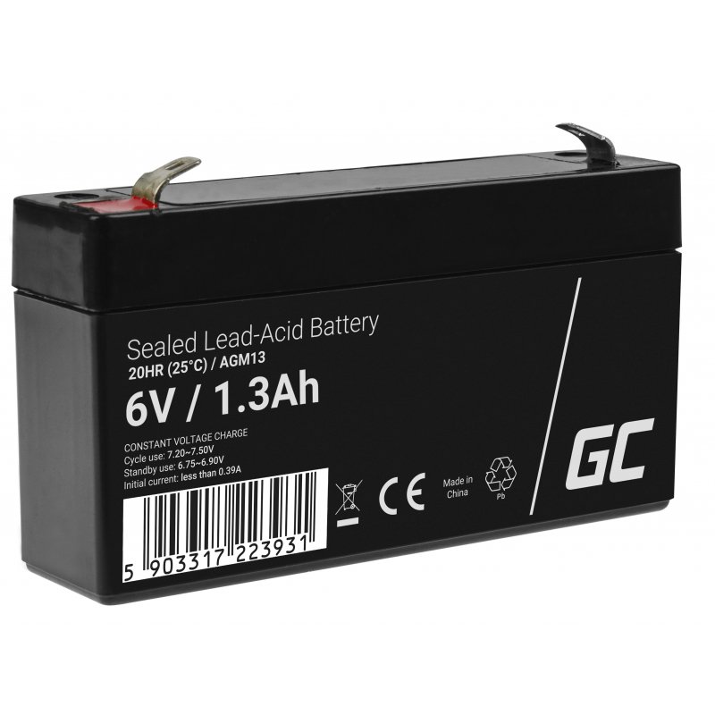 Akumulator AGM VRLA Green Cell 6V 1.3Ah