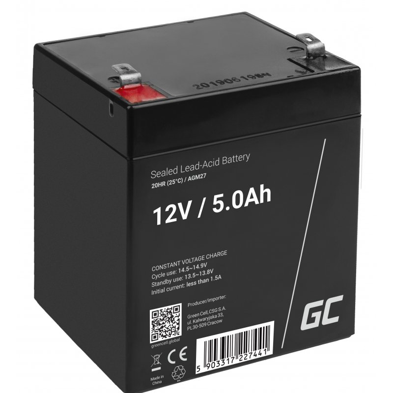 Akumulator AGM Green Cell 12V 5Ah
