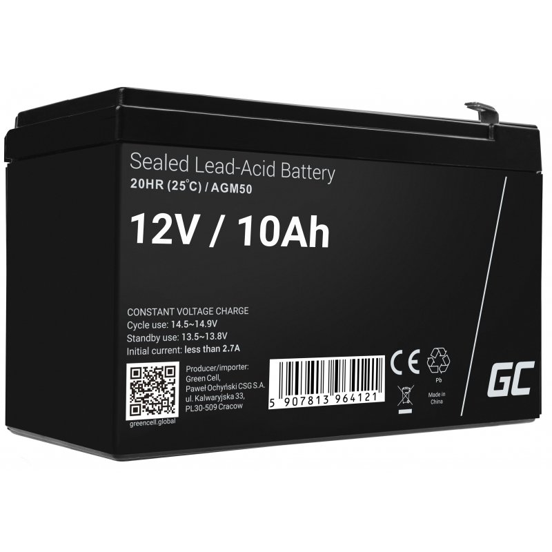 Akumulator AGM VRLA Green Cell 12V 10Ah