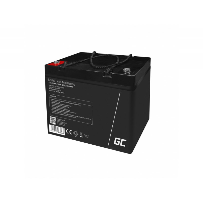 Akumulator AGM VRLA Green Cell 12V 55Ah — zdjęcie 2