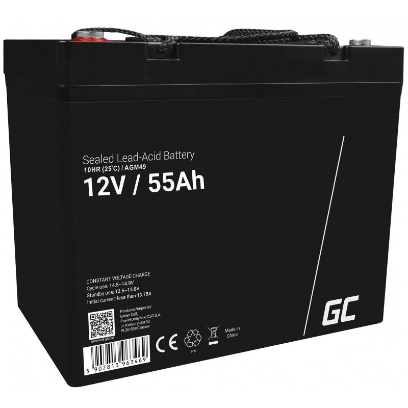 Akumulator AGM VRLA Green Cell 12V 55Ah