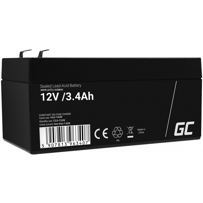 Akumulator AGM VRLA Green Cell 12V 3.4Ah