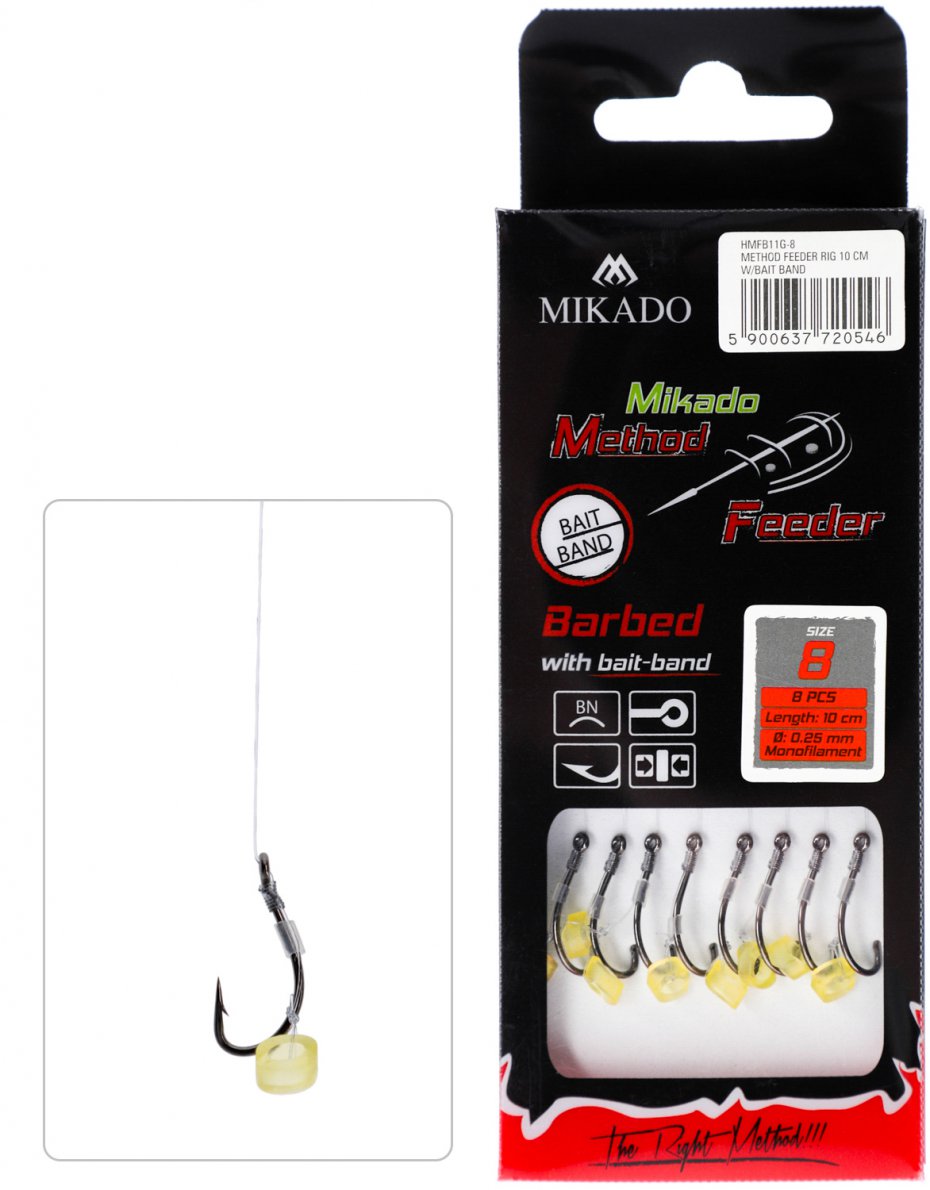Haczyk Do Metody 10cm Z Gumką 18 0.18mm