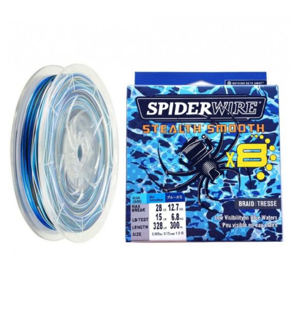 Plecionka Spiderwire Stealth Smooth x8 0.11MM 150M 10.3KG BLCAM
