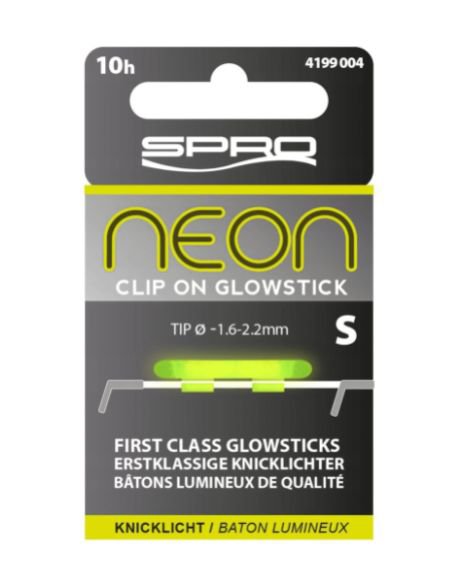 Neon Clip On Glowstick Green Small