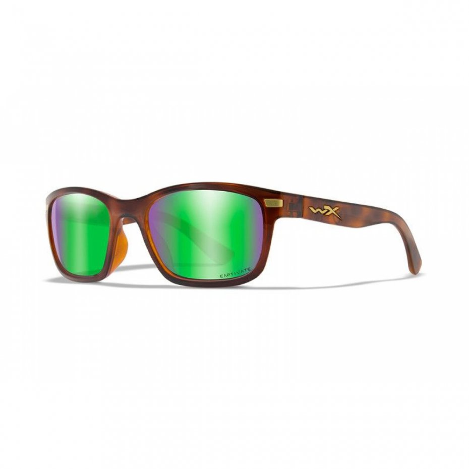 Okulary Wiley X HELIX Capt Green Mirror Gloss Demi Frame