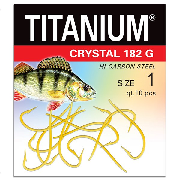 Haczyk Robinson Titanuim CRYSTAL (10 szt.) rozm. 1