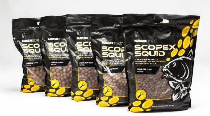 Kulki zanętowe Nash SCOPEX SQUID BOILIES 18mm 5kg