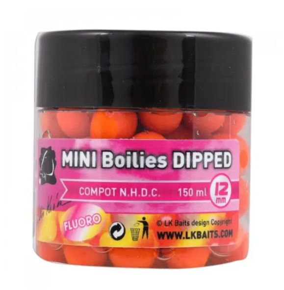 LKMINI BOILIES IN DIP 12mm 150ml Fluo Compo NHDC