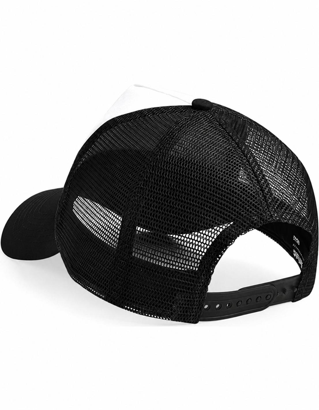 Czapka Snapback Trucker Czarna Z Haftem  Pstrąg — zdjęcie katalogowe 2
