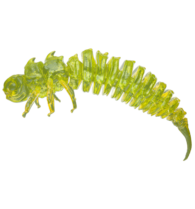 Larwa BigFatBug 5cm Radioactive ( opakowanie 5szt)