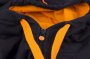 Black Orange lightweight zipped hoodie L