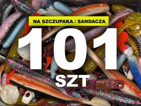 Zestwa 101szt gum na szczupaka/sandacza G101