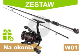 Zestaw spinning na okonia W01