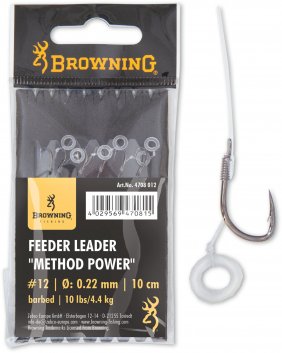 Browning Feeder Power Pellet Band brazowy 0.22mm 10cm 10lbs 14