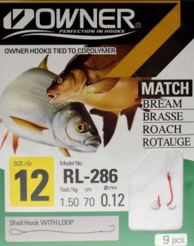 Przypony Owner Match HO-RL286 70cm - roz. 20