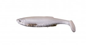 Savage Gear 3D Bleak Paddle Tail 8cm White Silver 5szt