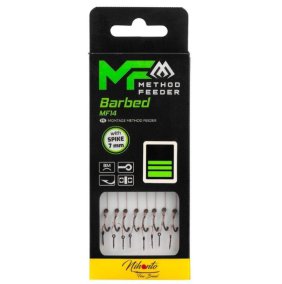 PRZYPON MF - MF14 Z IGŁĄ - hak z zadziorem nr 12 / plecionka: 0.12mm/10cm - op.8szt.