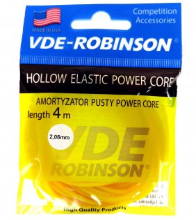 Amortyzator latexowy VDE-Robinson 800%, pusty, 2,06mm, 4m żółty