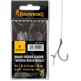 Feeder Leader Method Boilie Needle brazowy 0.12mm